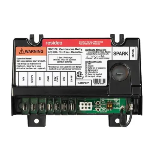 Resideo S8610U Control de encendido de gas