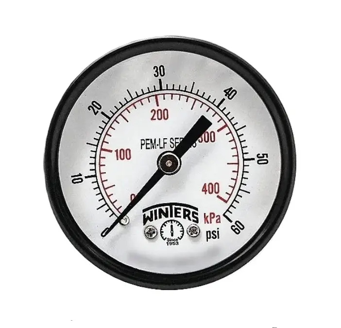 Manometro Per Compressore Aria 0-200 PSI, Filettatura Maschio 1/4" NPT, Faccia 2", Marca MCD - Foto 2